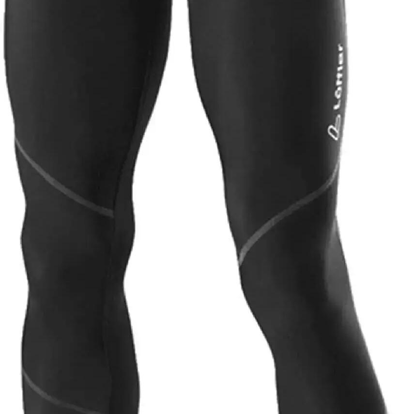 Cycling Tights Thermo Elastic Long for Men - Black