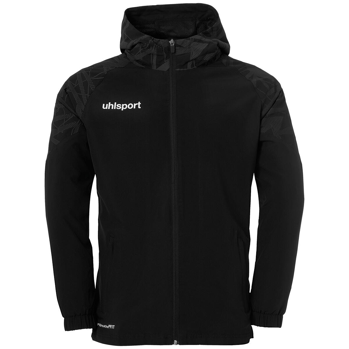 Uhlsport - Veste À Capuche Goal 25 Evo Woven Hood Jacket Uhlsport - Pull - Gris|marron|noir - 10 À 12 Ans - Decathlon