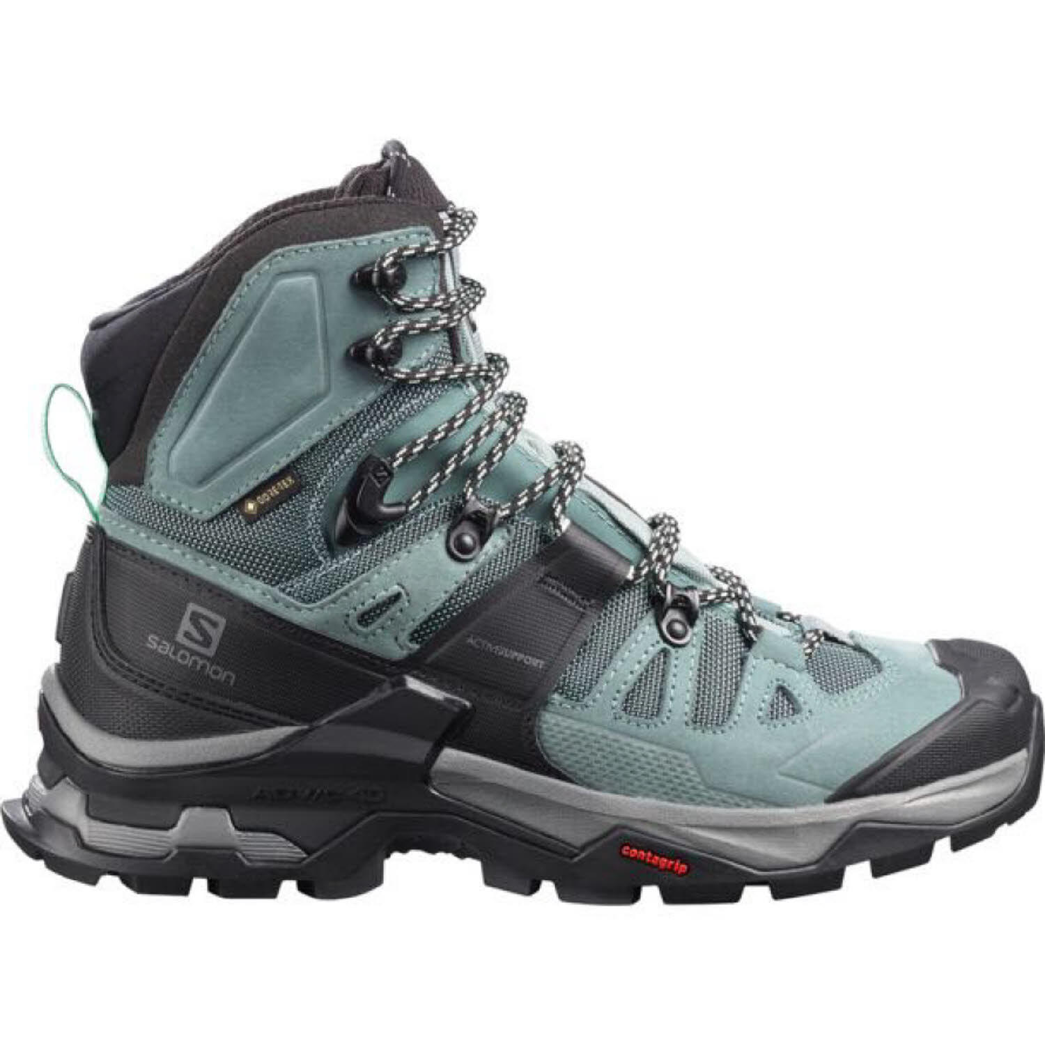 Chaussures Salomon Quest 4 Gore-Tex vert pour randonnée 2/5