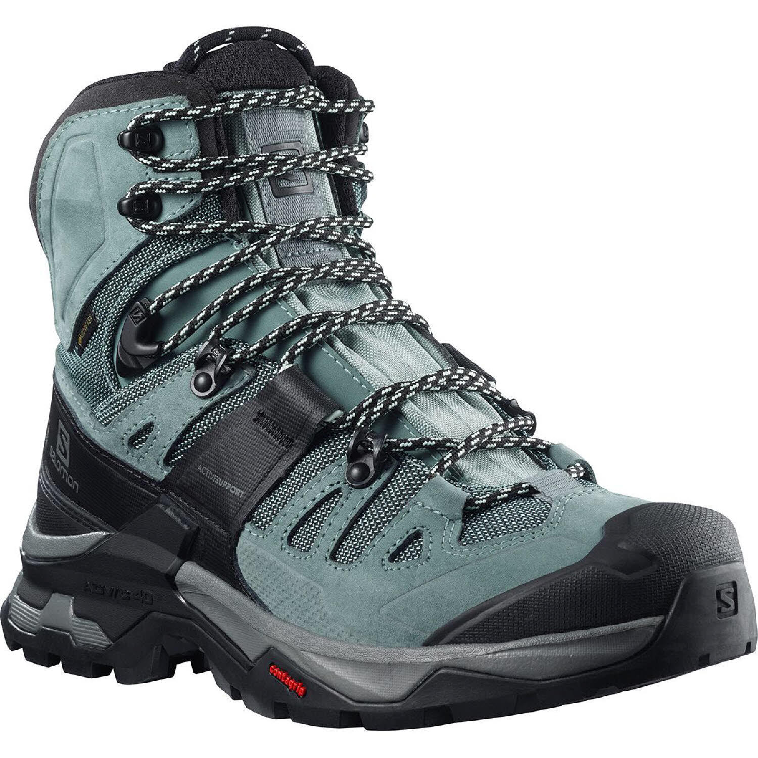Chaussures Salomon Quest 4 Gore-Tex vert pour randonnée 4/5