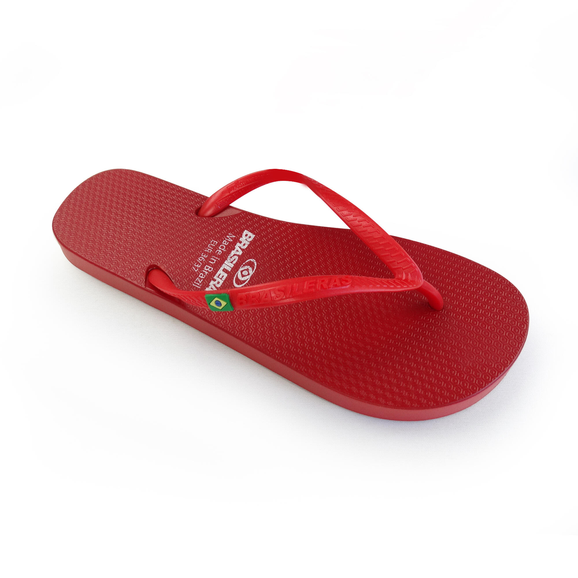 BRASILERAS Brasileras teenslippers voor dames in rood met rubberen zolen
