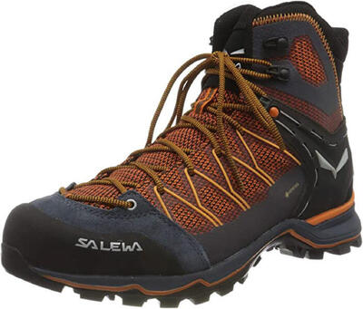 Wandelschoenen mannelijk salewa mountain lite goretex oranje