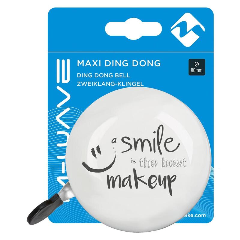 M-wave bel ding-dong 80mm "smile the best make up" (hangverpakking)
