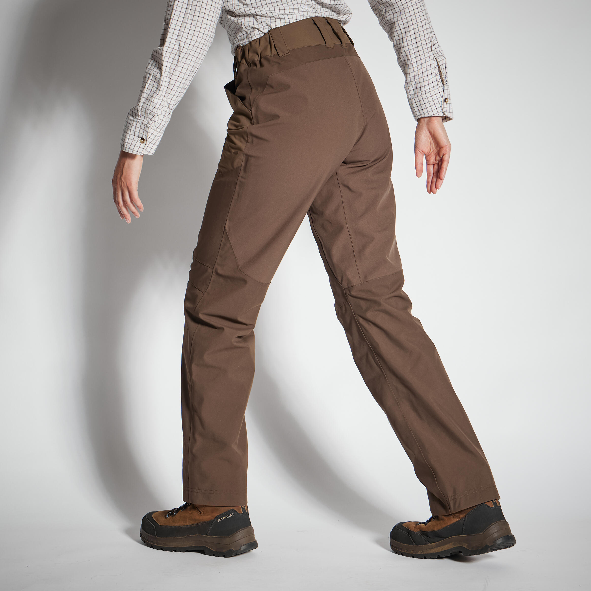 Seconde vie - WOMEN'S WATERPROOF HUNTING PANT 500 BROWN - VERY GOOD