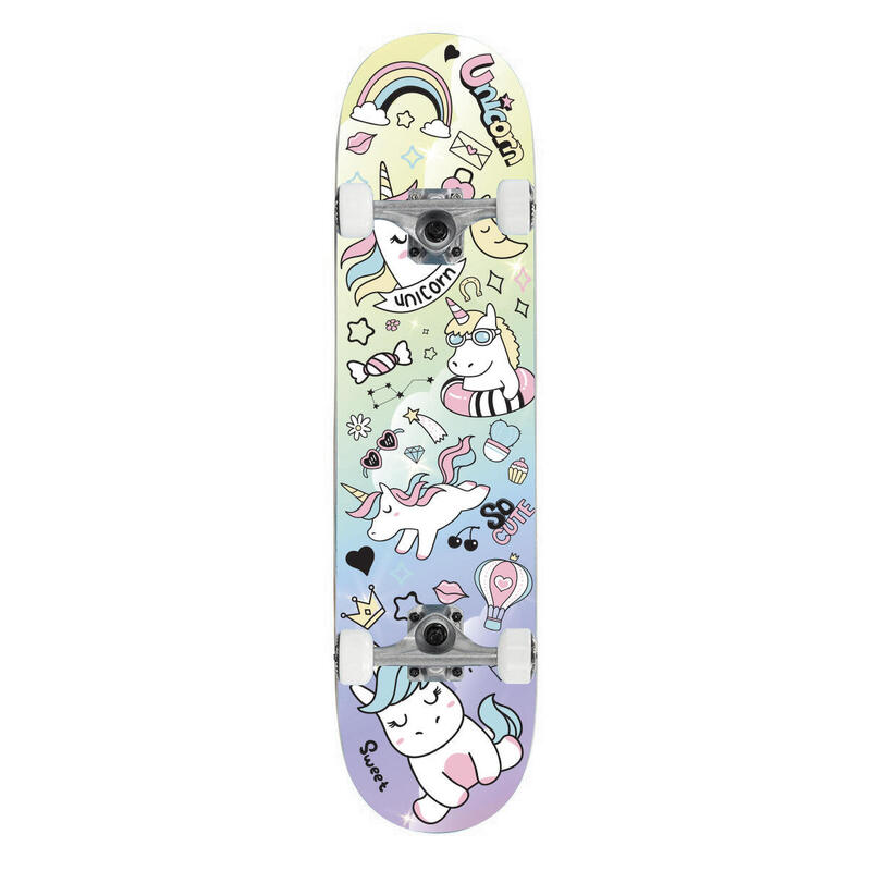 Caskou Pink Licorne Skateboard