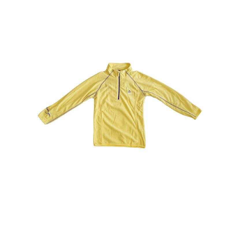 Felpa bambina con mezza zip in micropile Peak Mountain Gafine