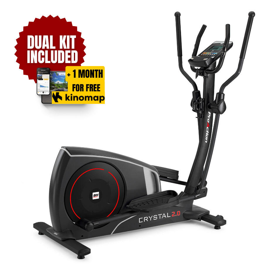 Bicicleta elíptica crystal 2.0 g2383n - uso intensivo