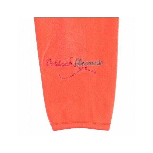 Felpa bambina con mezza zip in micropile Peak Mountain Fafine