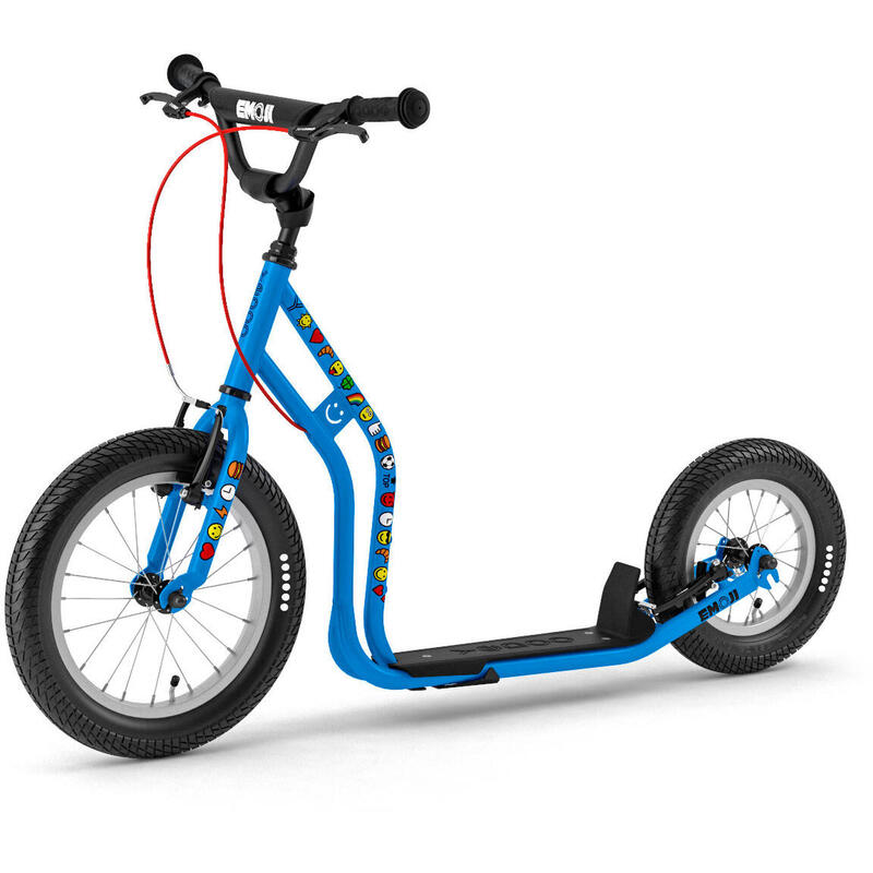 Trottinette avec pneus gonflables  Wzoom Emoji  Bleu