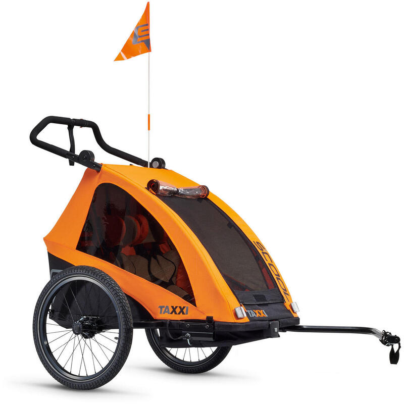 TAXXI PRO Kinderfahrradanhänger for two - Orange