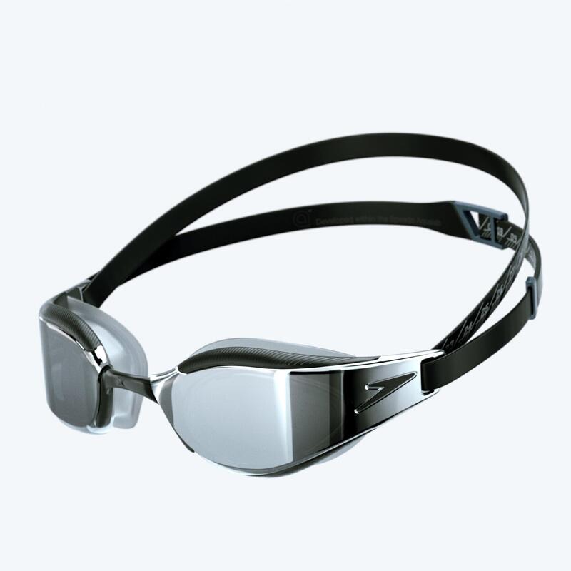 【FINA APPROVED】FASTSKIN HYPERELITE MIRROR GOGGLES (ASIA FIT) - BLACK/SILVER