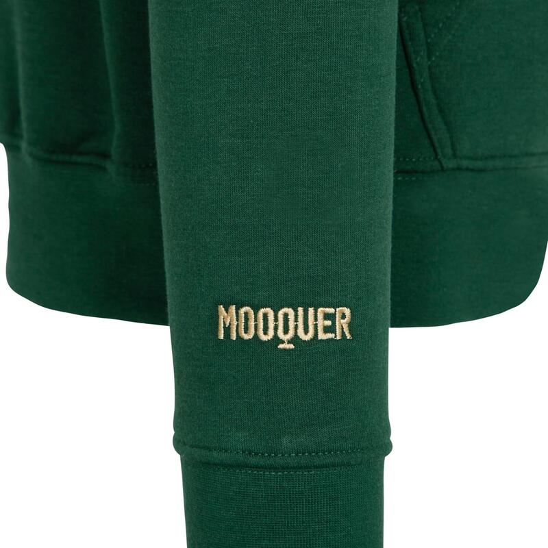 Sweatshirt com capuz bordado Unissexo Green Factory Mooquer