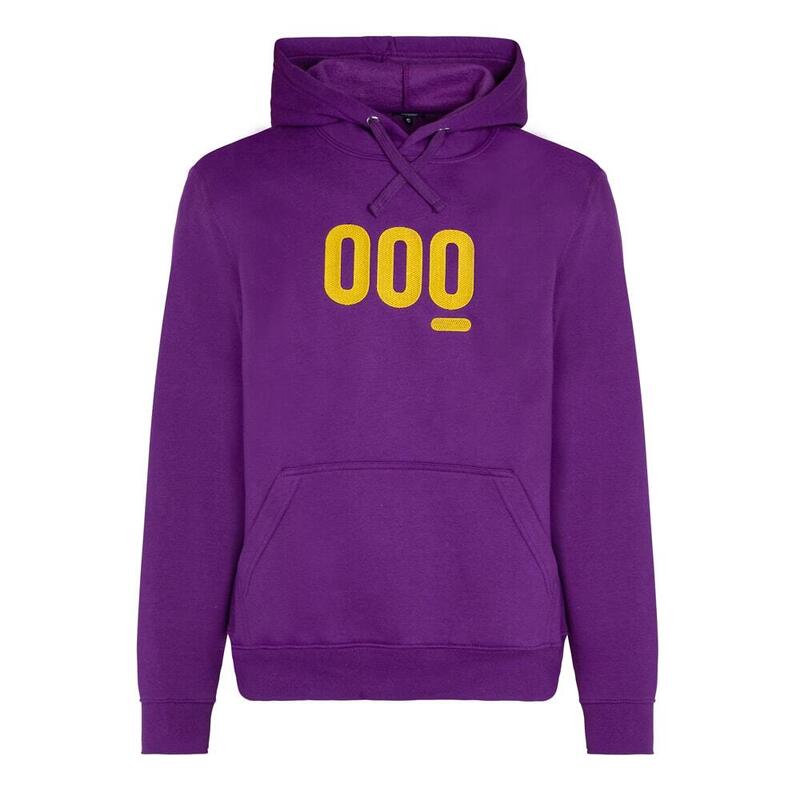 Sudadera con capucha bordada fitness running unisex Factory Mooquer morado