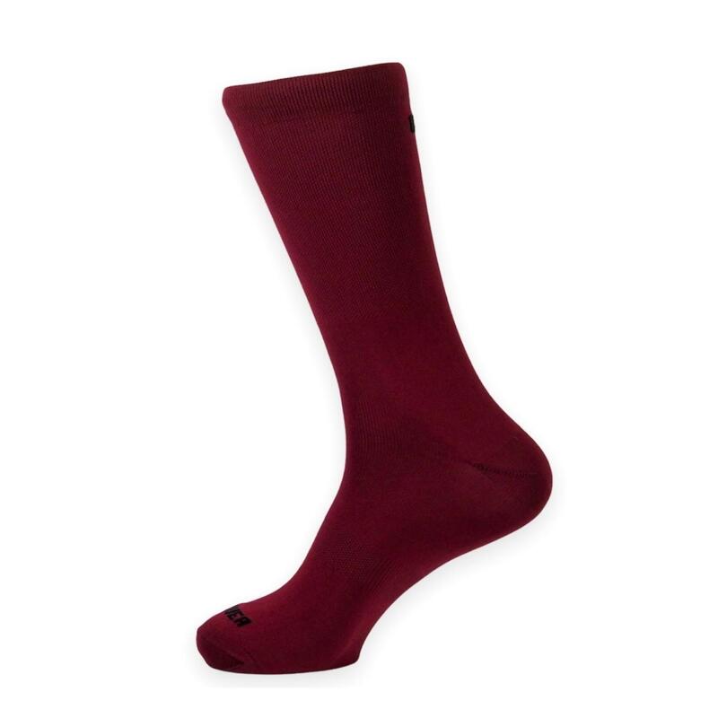 Calcetines de ciclismo altos granates unisex Classy Evo Garnet Mooquer