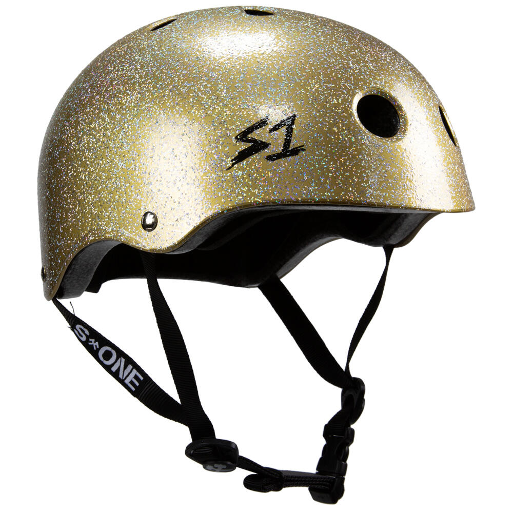 S1 LIFER HELMET - MULTI-IMPACT & HIGH-IMPACT CERTIFIED - DOUBLE GOLD GLITTER 1/4