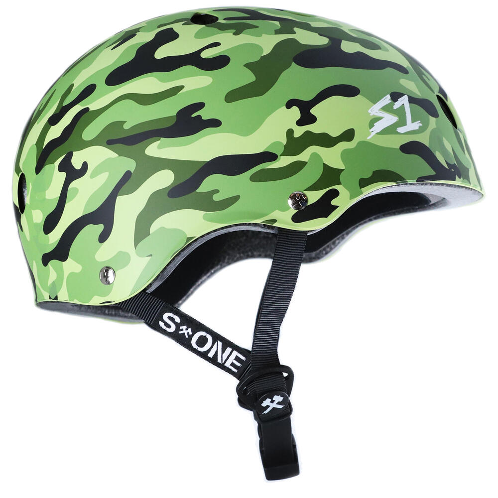 S1 LIFER HELMET - MULTI-IMPACT & HIGH-IMPACT CERTIFIED - MATT GREEN CAMO 2/5