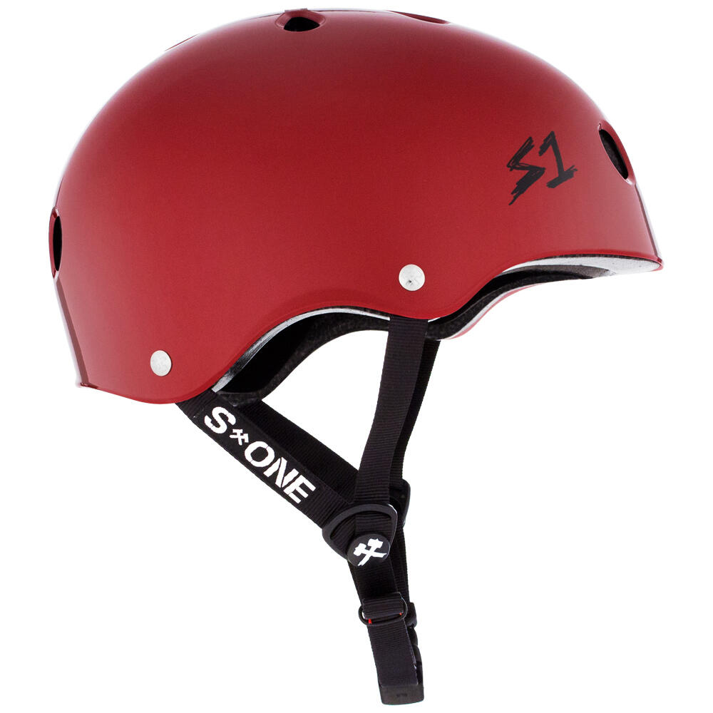S1 LIFER Helmet - Multi-Impact & High-Impact Certified - Blood Red Gloss 3/9