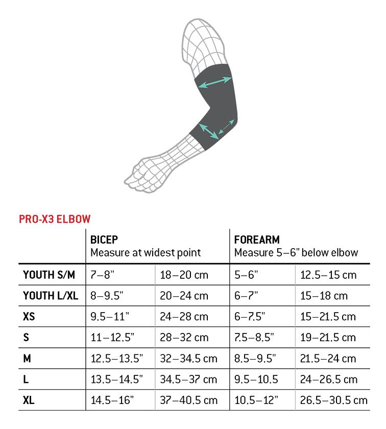 PRO-X3 ELBOW GUARD-BLACK-BLACK-M 2/4