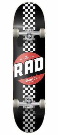 RAD Checker Stripe Skateboard Complet