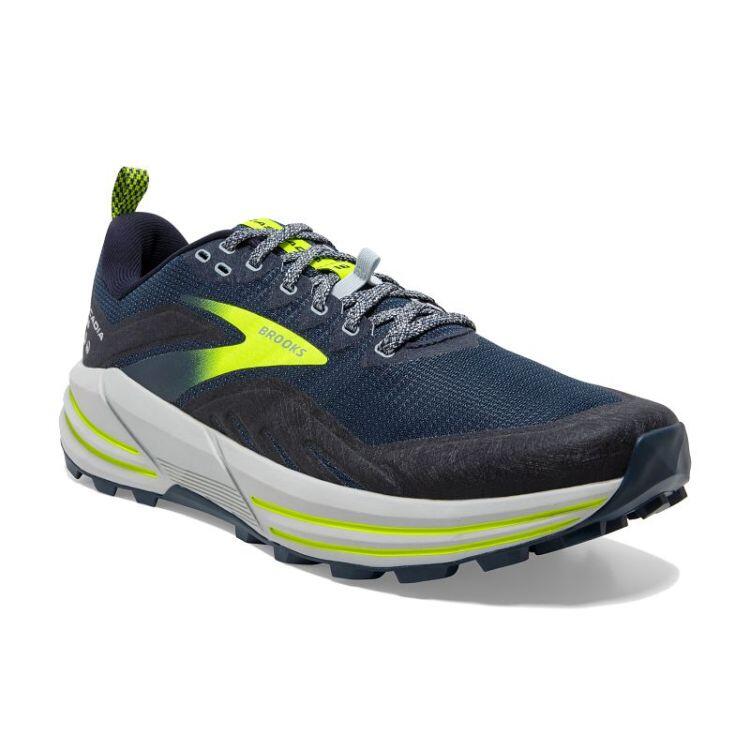 BROOKS Brooks Mens Cascadia 16 Running Shoes Titan/Peacoat/Nightlife