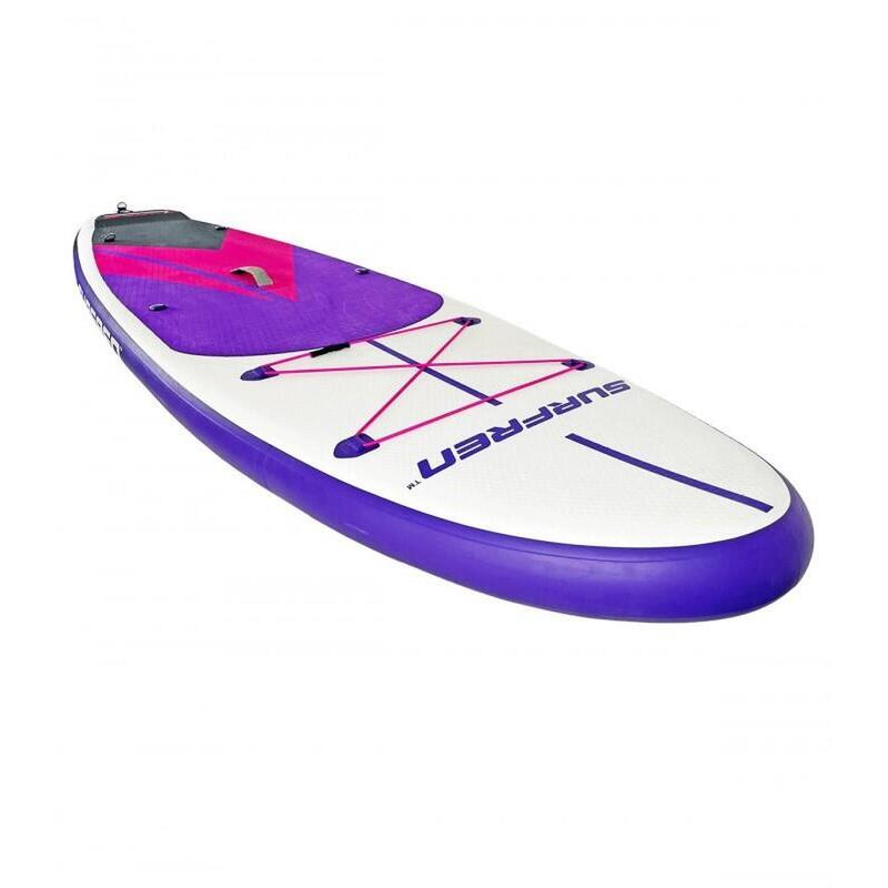SURFREN Stand Up Paddle Gonflable T-Kids 9'0" Mauve Rose