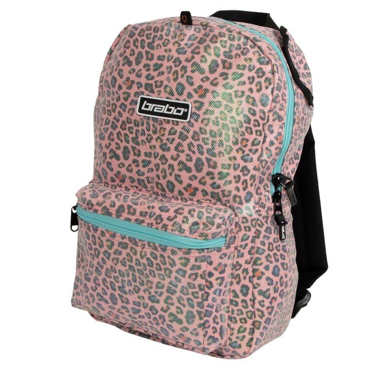 Brabo Storm Animal Leopard Backpack Roze KINDEREN