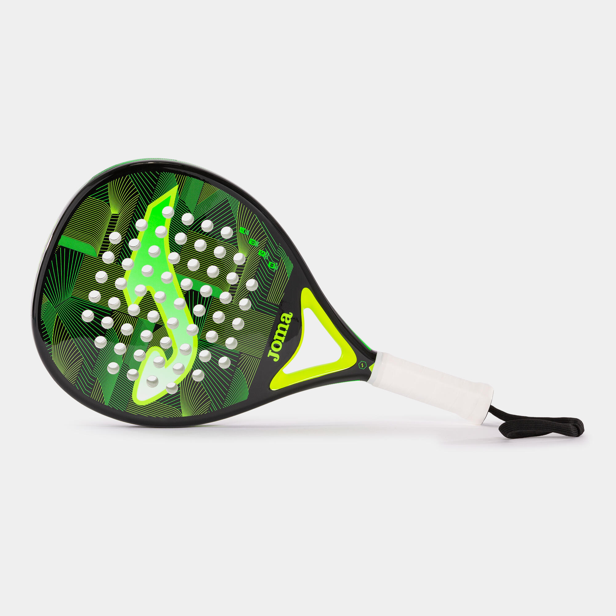Pala de pádel Joma Open negro verde flúor 4/5