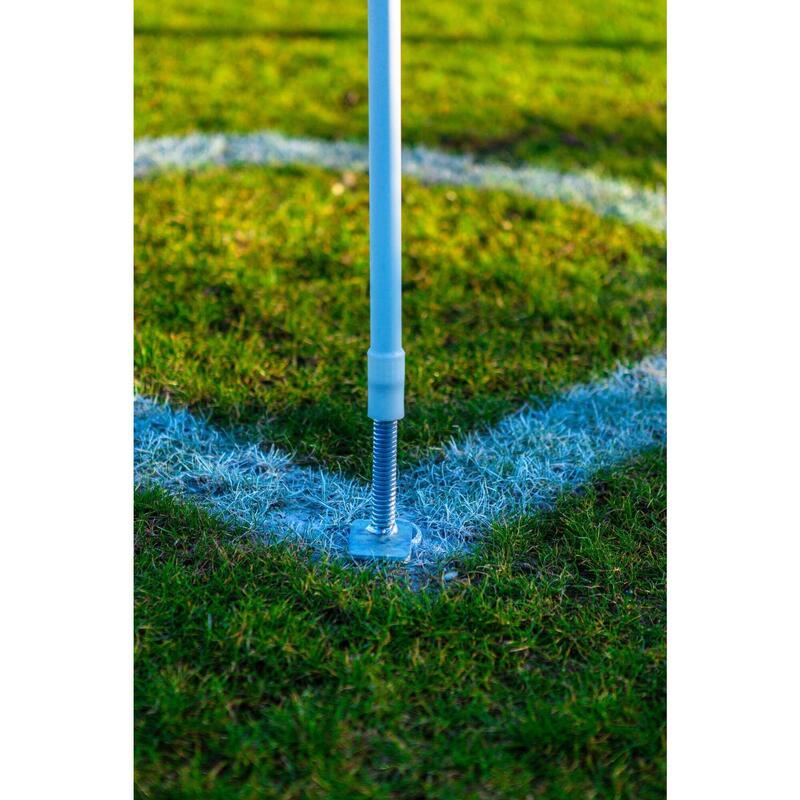 Conjunto de 4 postes de canto de futebol - Flexíveis e dobráveis