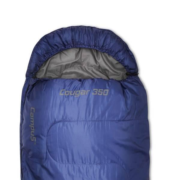 sac de dormit Cu glugă, tip mumie, Campus Cougar 350 Stângă +2°C