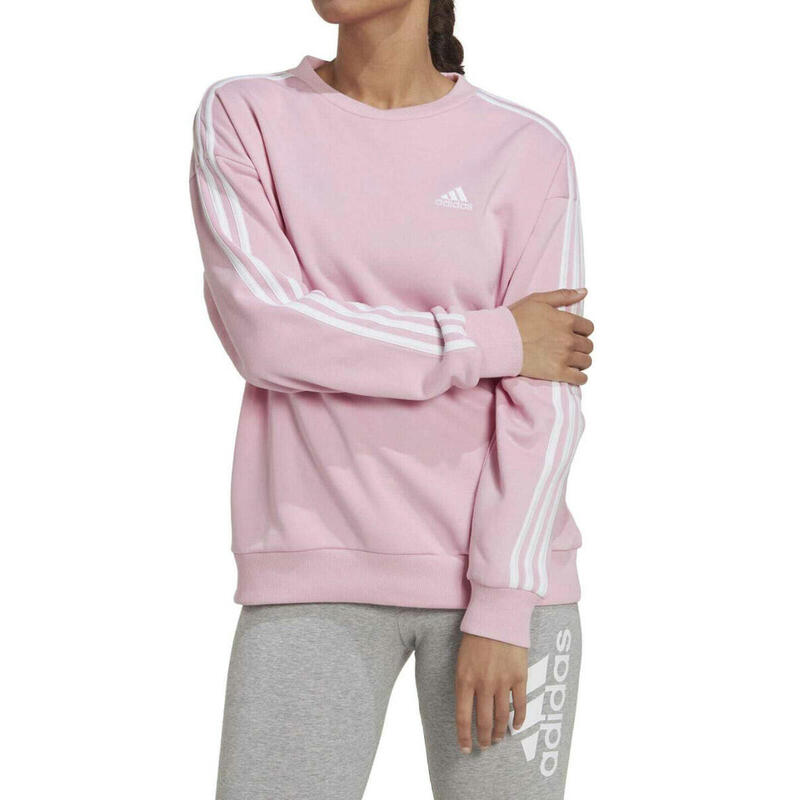 adidas Essentials Studio Lounge 3-Stripes Sweatshirt ROSE ADULTE