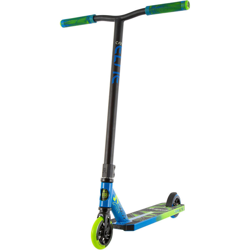 Trottinette TRougetinette freestyle  Carve Elite  Bleu-Vert