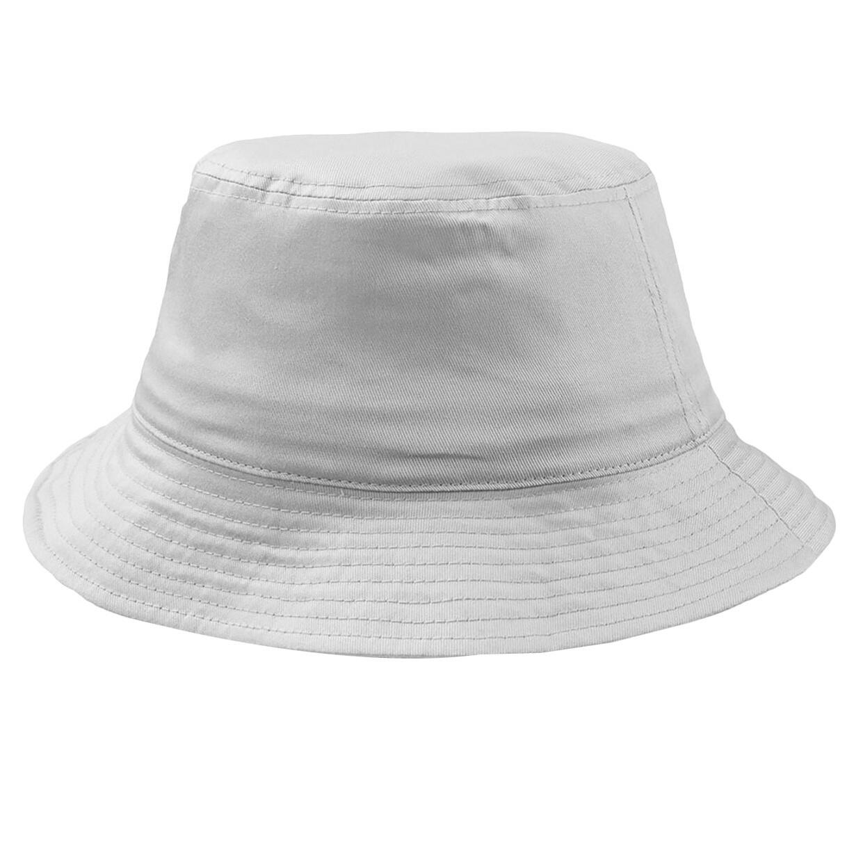 Cotton Bucket Hat (White) 1/3