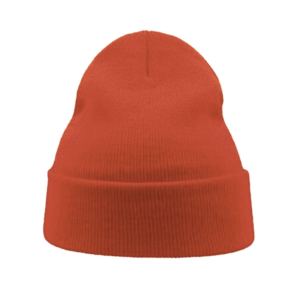 Wind Double Skin Beanie With Turn Up (Coral) 3/3