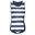 Maillot de bain WAKELY Fille (Bleu marine/blanc)