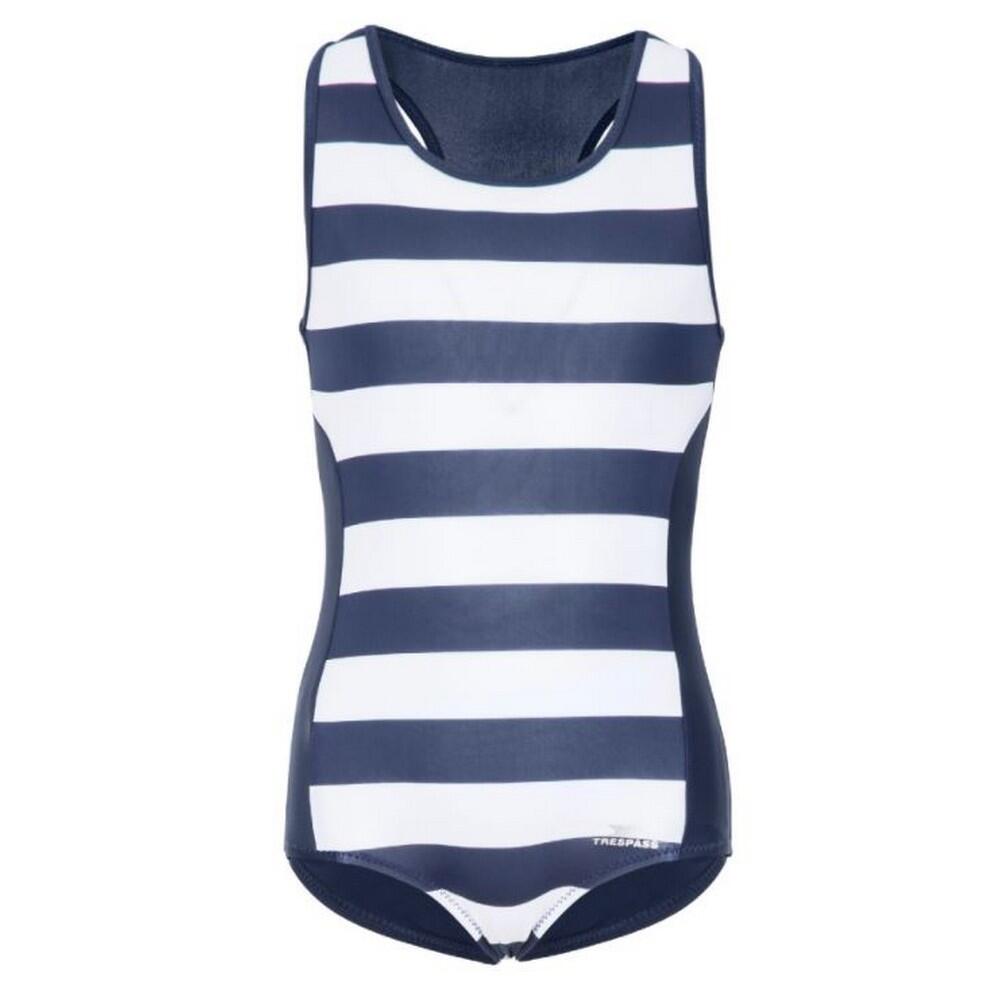 WAKELY Girls swimsuit (Navy blue/white)