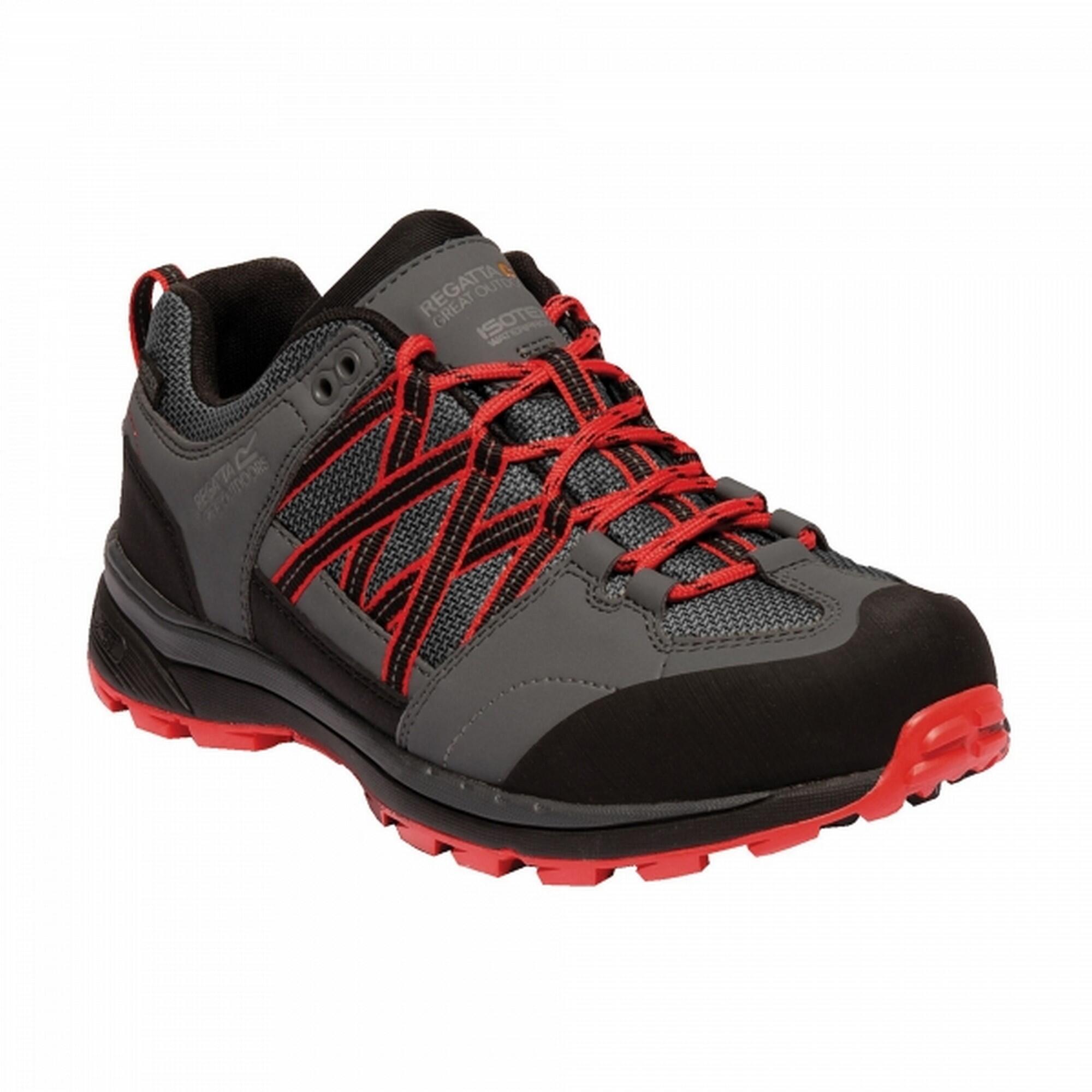 SAMARIS Scarpe da trekking da donna (Grigio/Rosso)