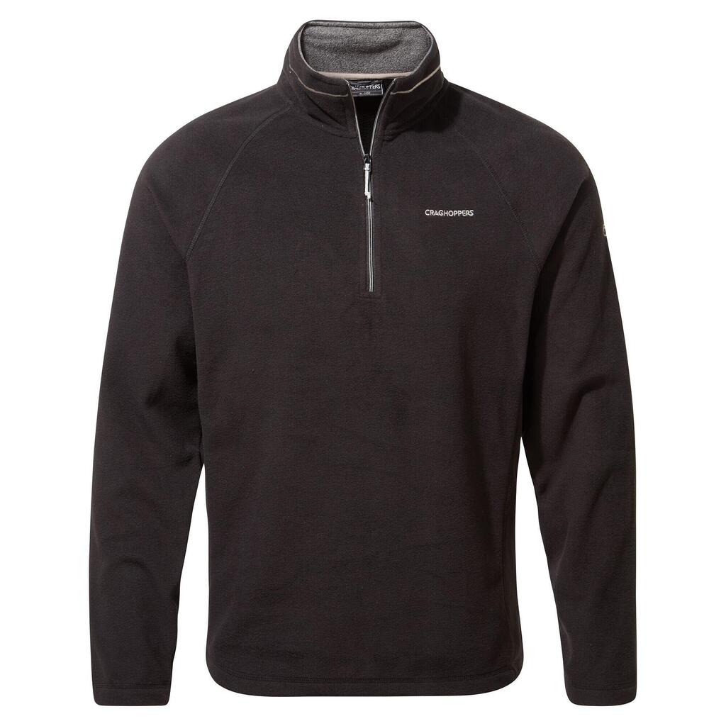 Mens Corey VI Half Zip Fleece Top (Black)