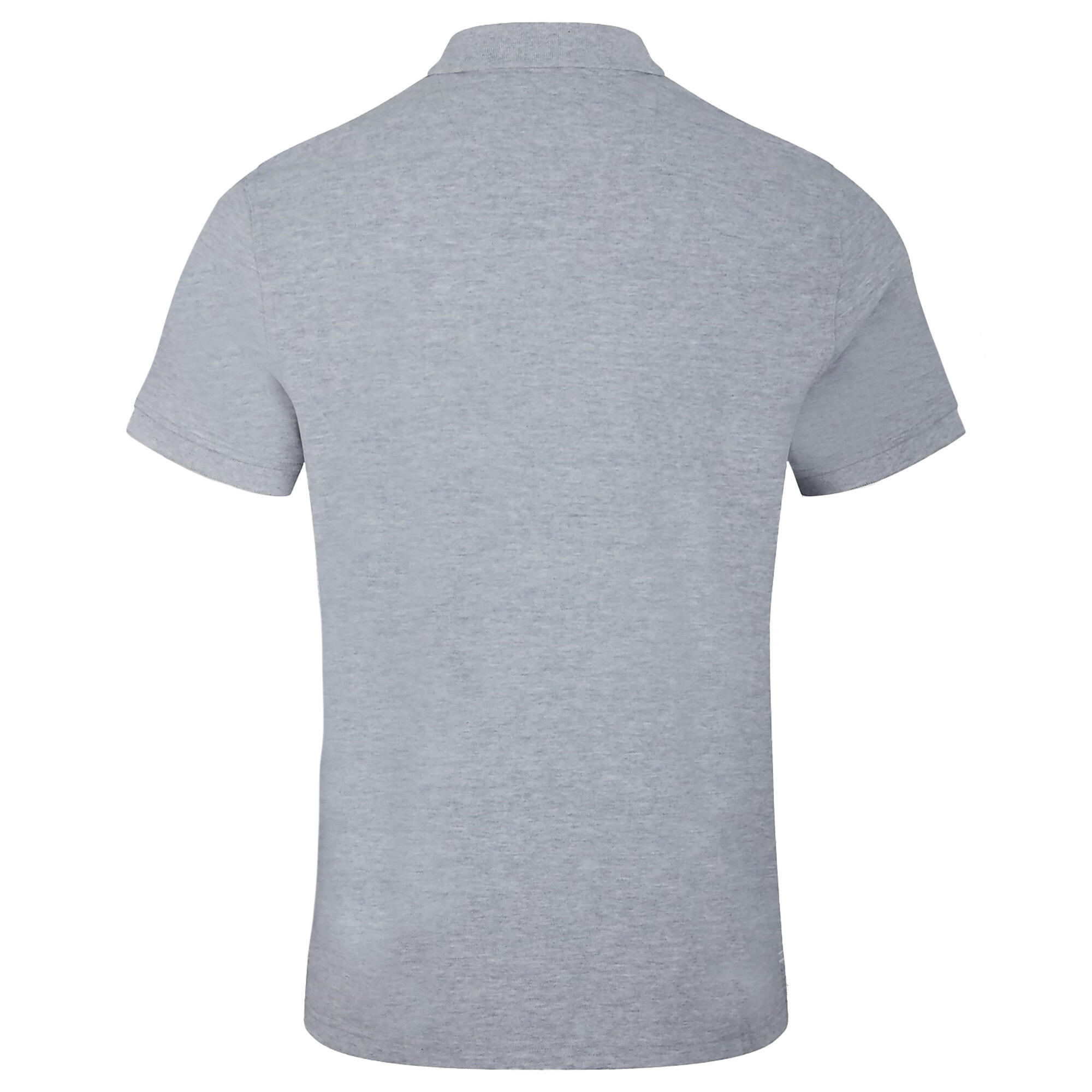 Mens Waimak Short Sleeve Pique Polo Shirt (Grey Marl) 2/4
