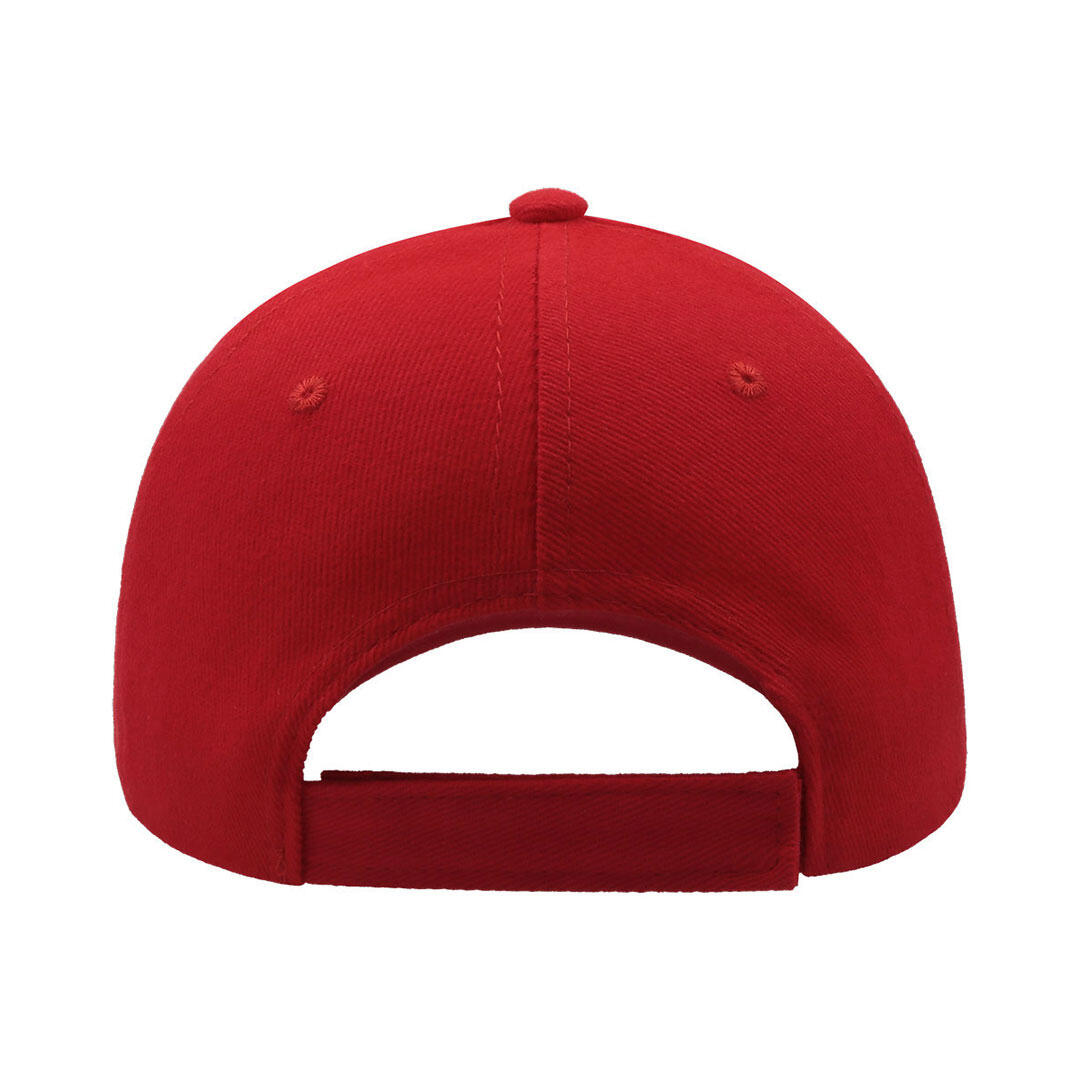 Liberty Five Heavy Brush Cotton 5 Panel Cap (Pack Of 2) (Red) 2/4
