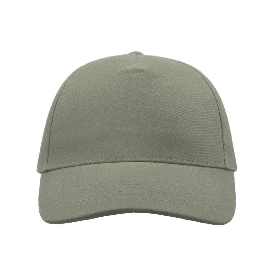 Liberty Five Heavy Brush Cotton 5 Panel Cap (Pack Of 2) (Light Grey) 3/3