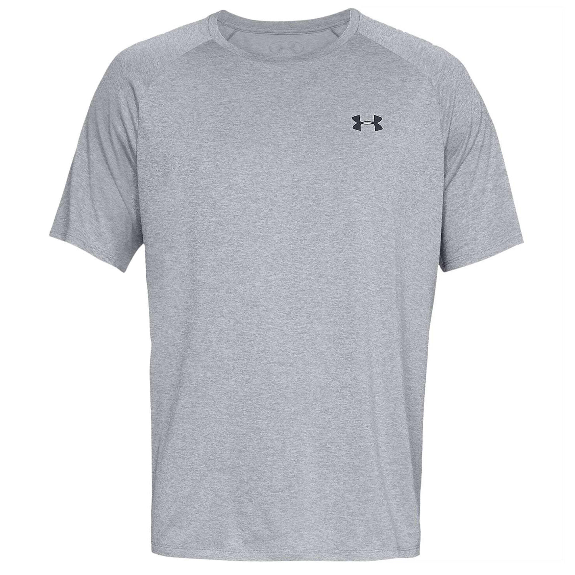 UNDER ARMOUR Mens Tech TShirt (Light Steel Heather/Black)