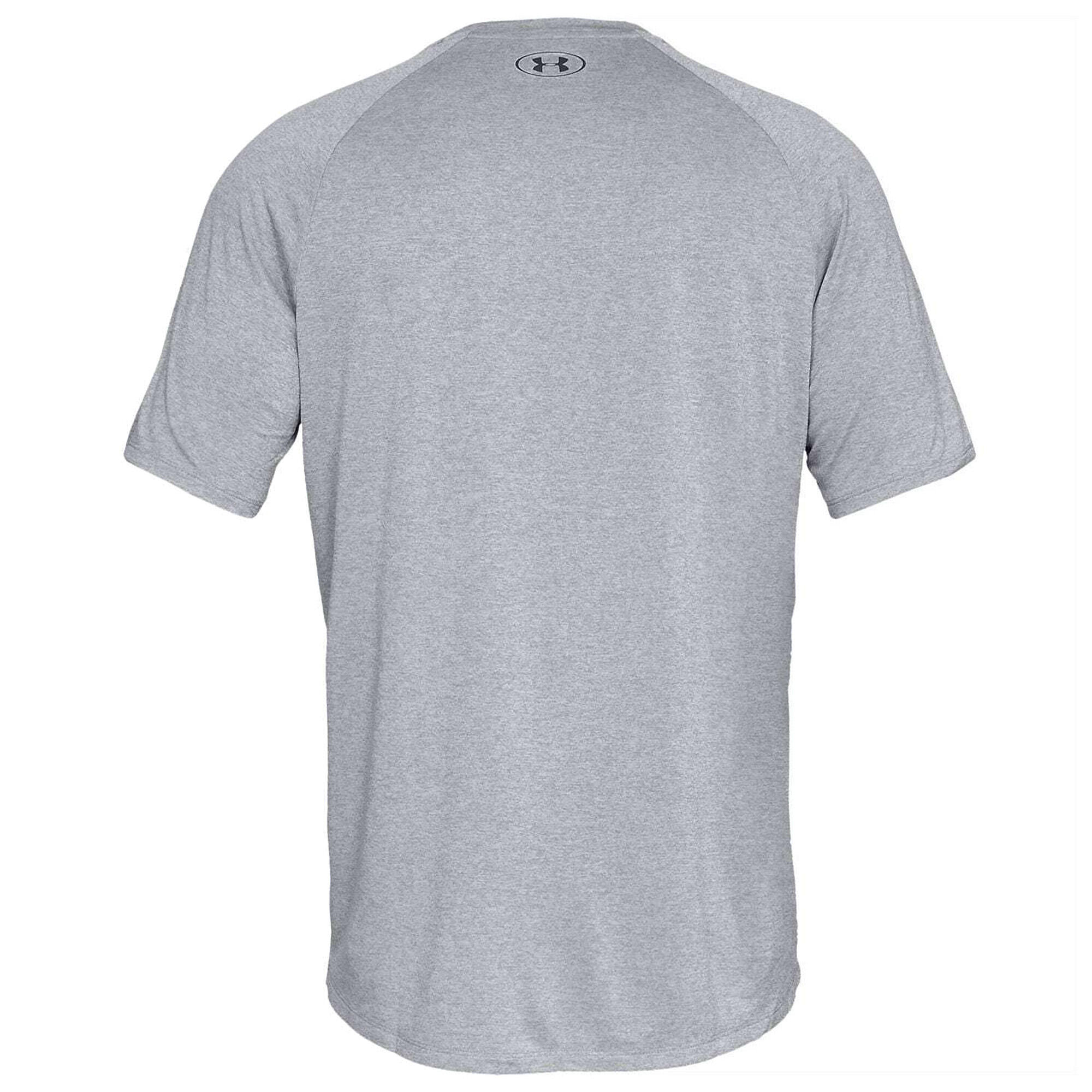 Mens Tech TShirt Black Light Graphite UNDER ARMOUR Decathlon