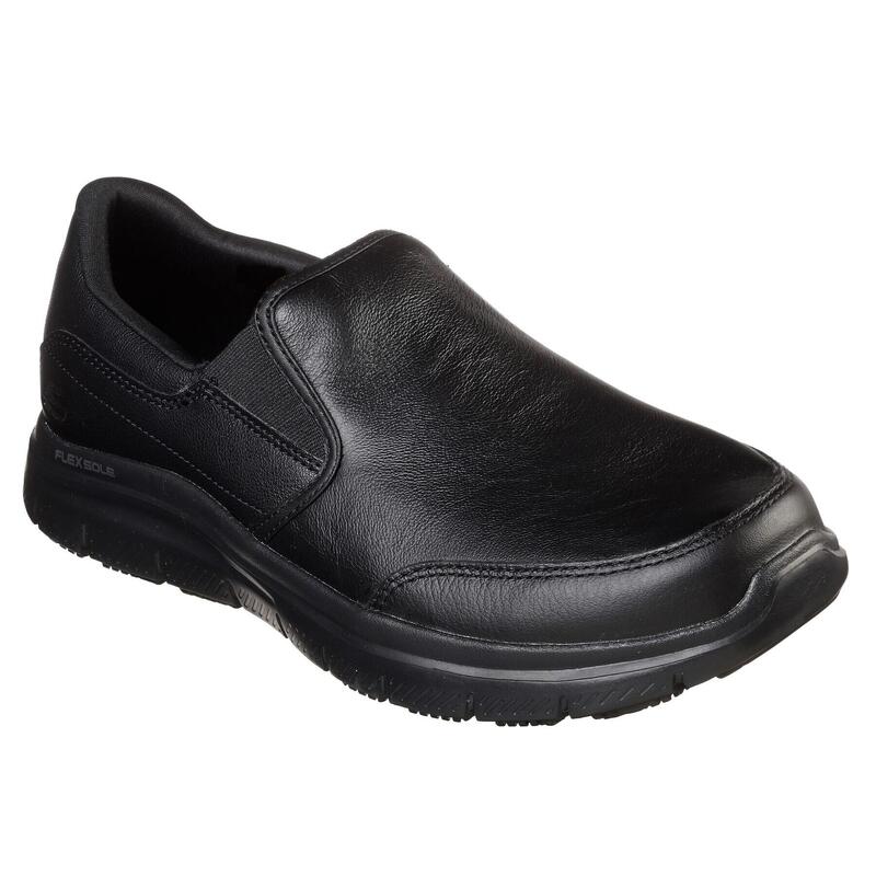 Leder Flex Advantage SRBronwood Slip On Schuhe Herren Schwarz