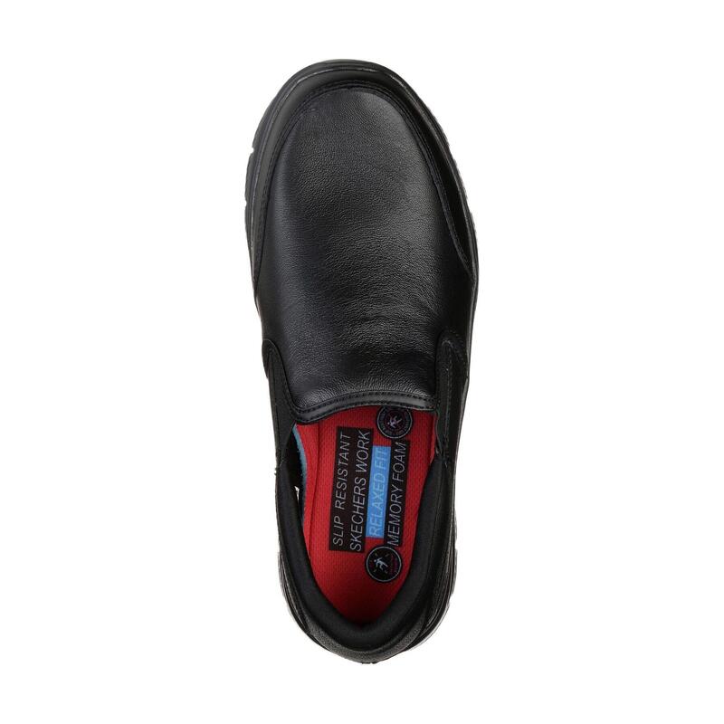 Leder Flex Advantage SRBronwood Slip On Schuhe Herren Schwarz