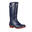 Bottes de pluie FAIRWEATHER Femme (Bleu marine/rouge foncé)