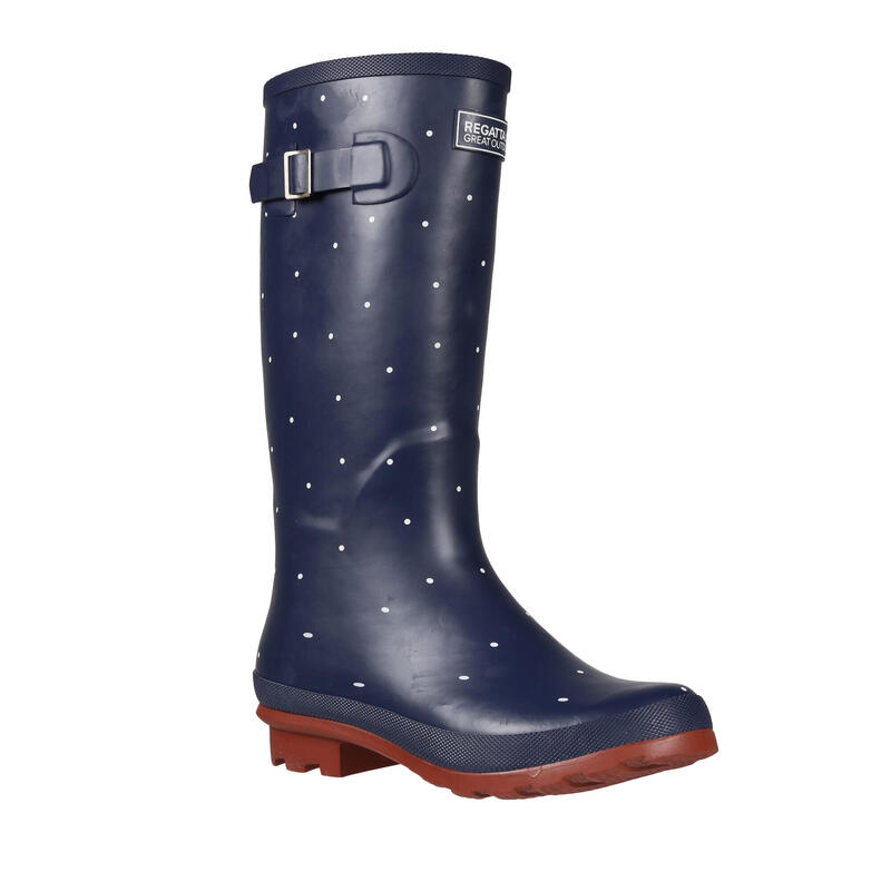 Bottes de pluie FAIRWEATHER Femme (Bleu marine/rouge foncé)