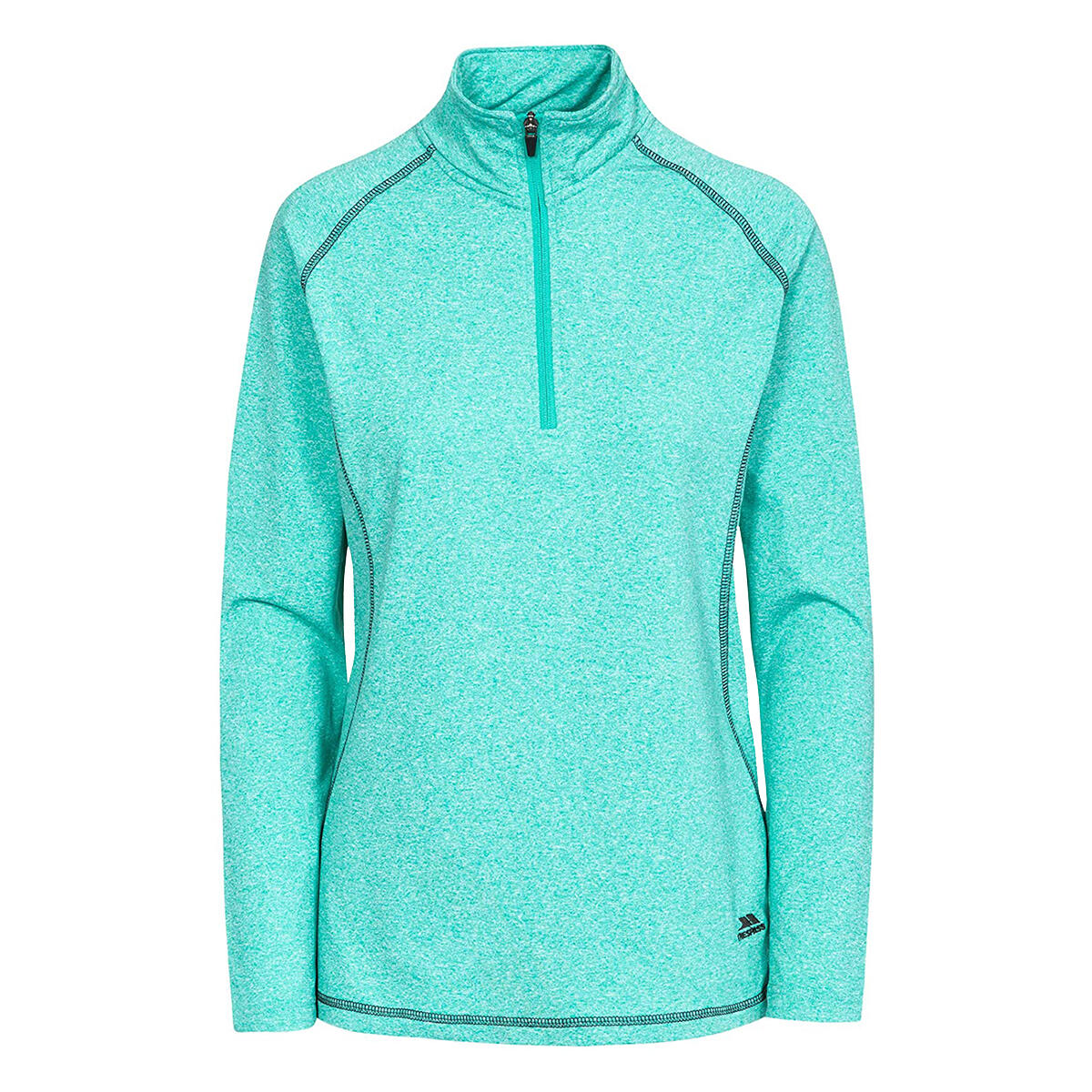 Top sportivo a maniche lunghe ZIRMA donna (blu laguna)