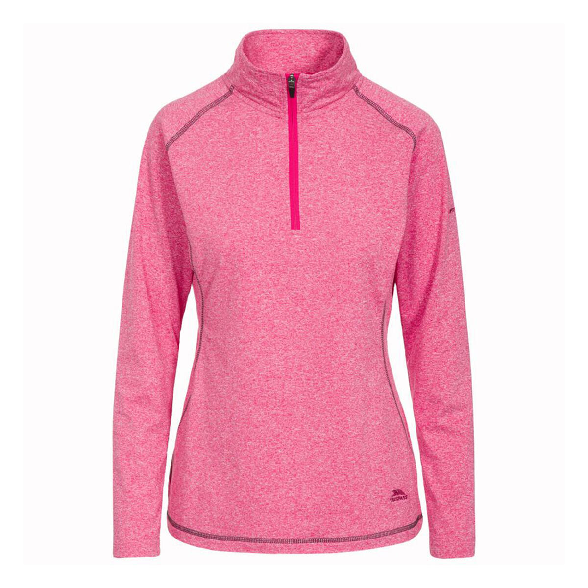 ZIRMA Women's long-sleeved sports top (Mottled pink)