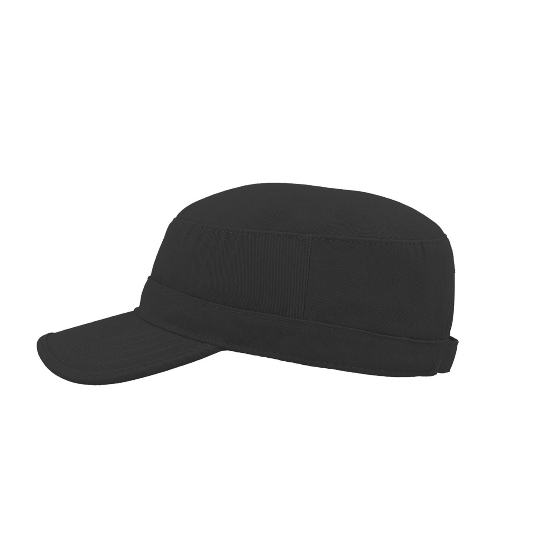 Tank Brushed Cotton Military Cap (Black) 3/5