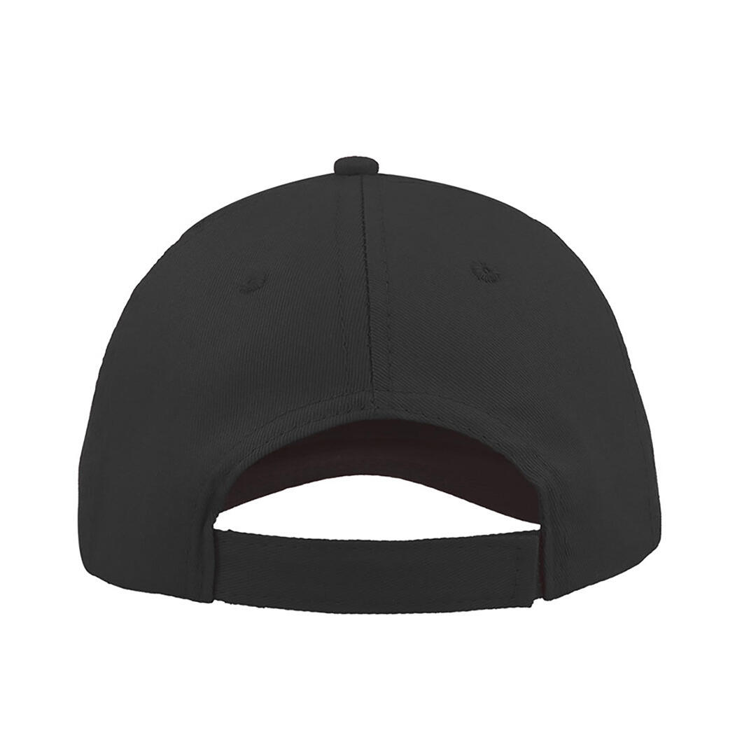 Start 6 Panel Baseball Cap (Pack of 2) (Black) 2/3